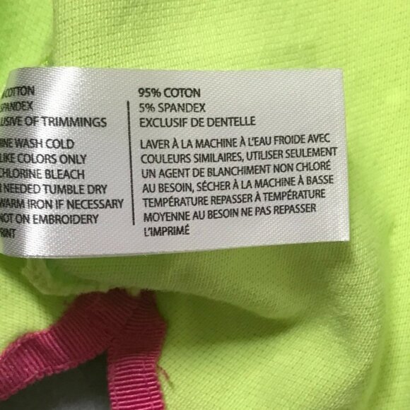 U.S. Polo Assn. Polo Shirt Women’s Large Lime Green Pink Embroidered Polka Dot - Picture 6 of 10